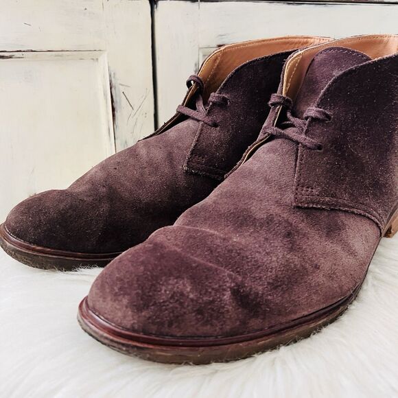 Clarks Clarkdale Dessert Boot Brown Suede Leather Chukka Boots - Mens 12M - Picture 2 of 8